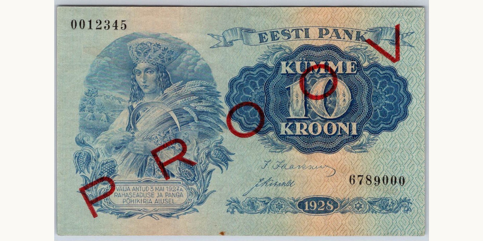 10 Krooni 1928