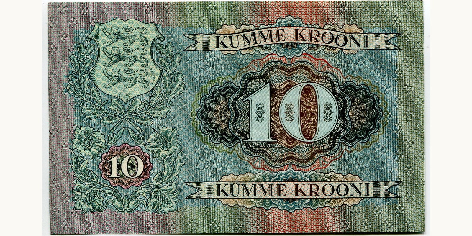 10 Krooni Estonia 1937 — Back side