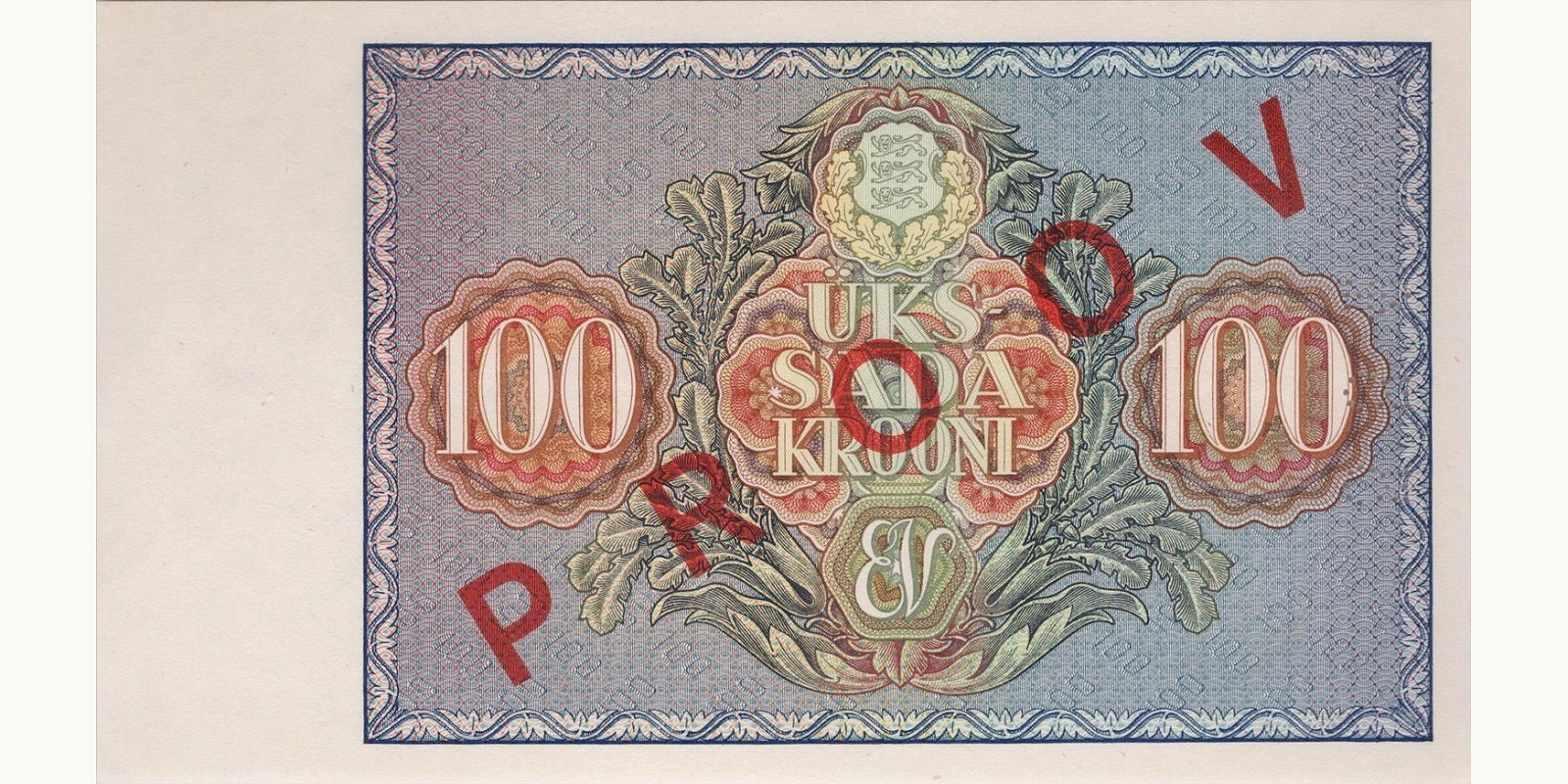 100 Krooni Estonia 1935 — Back side